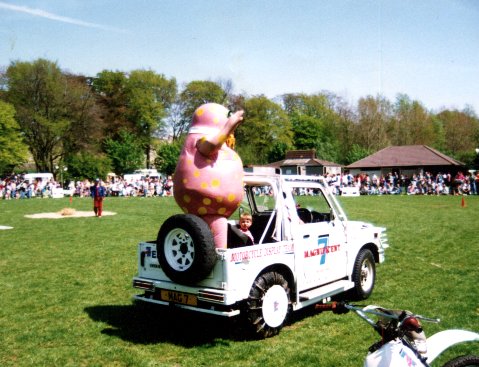 Mr Blobby stunt